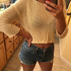 Crop sweater